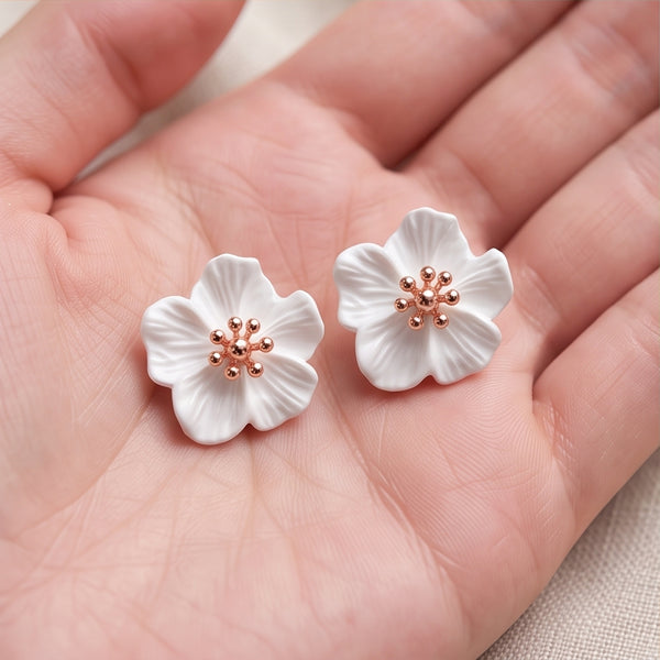 Midnight Dahlia Studs