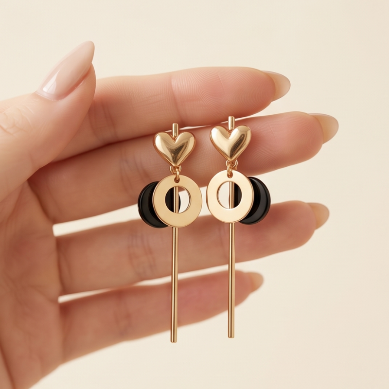 Geometria Heart Dangles