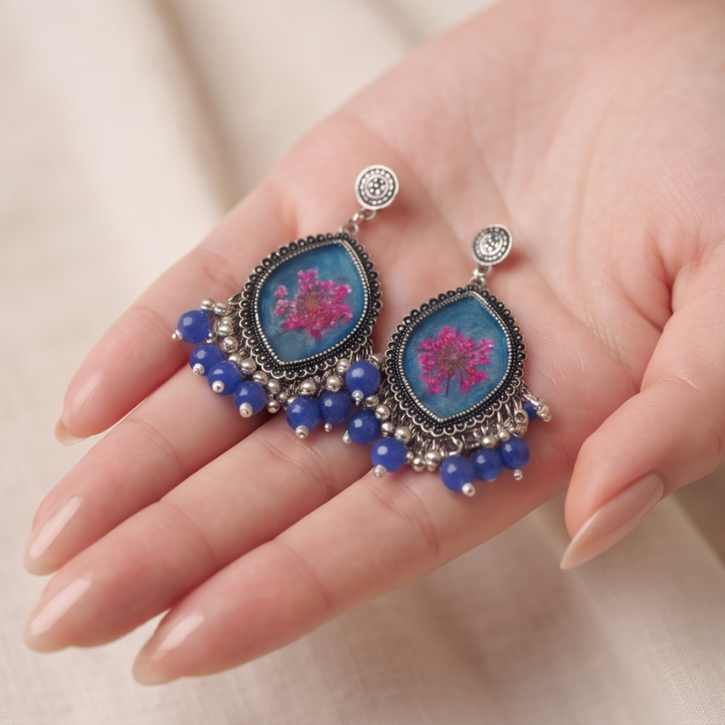 Indigo Flower Lattice