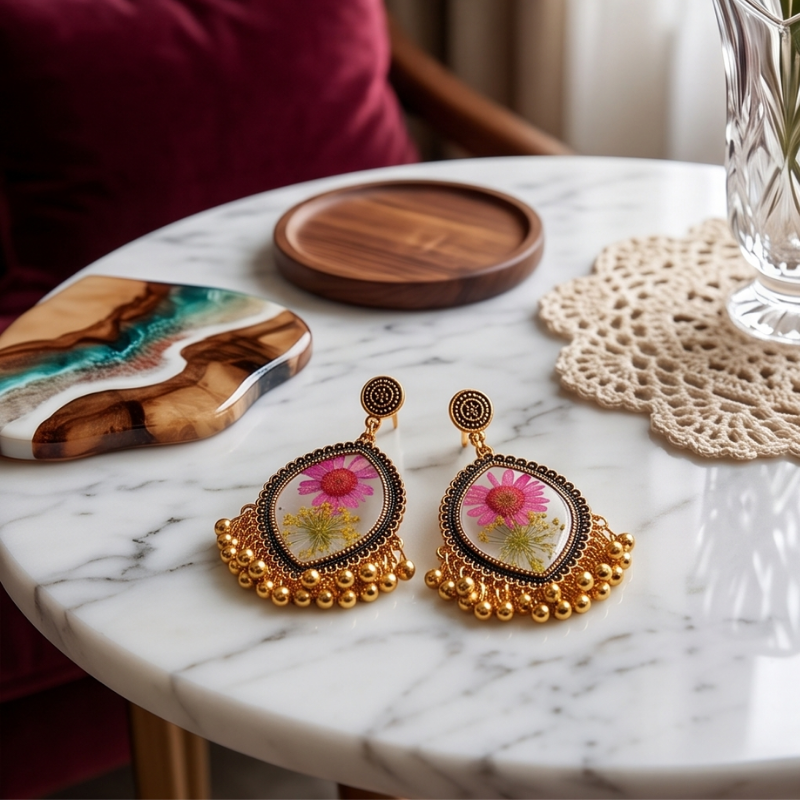 Eternal Bloom Jhumka