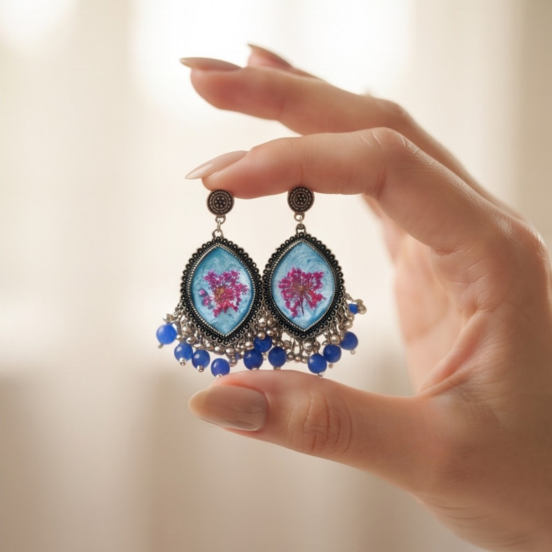 Indigo Flower Lattice