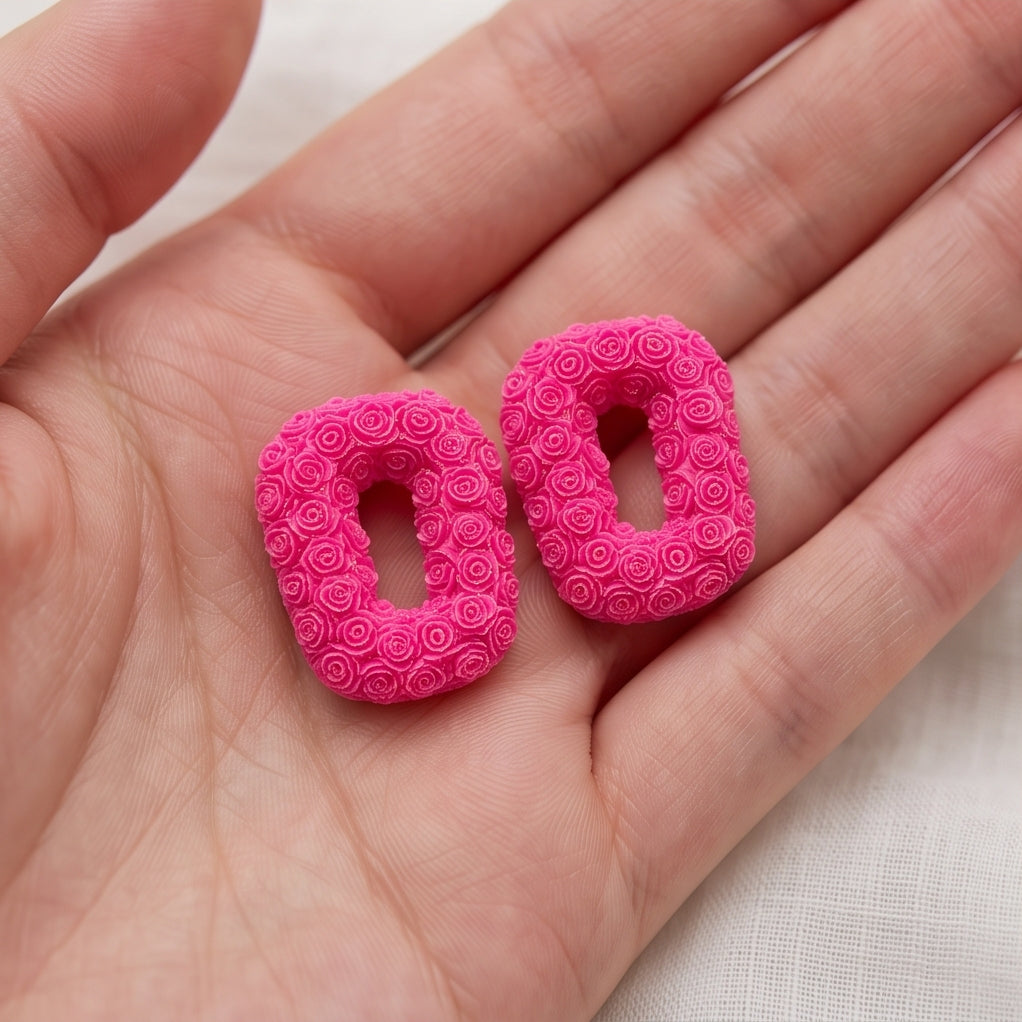 Rosette Carve Studs
