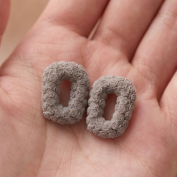 Rosette Carve Studs