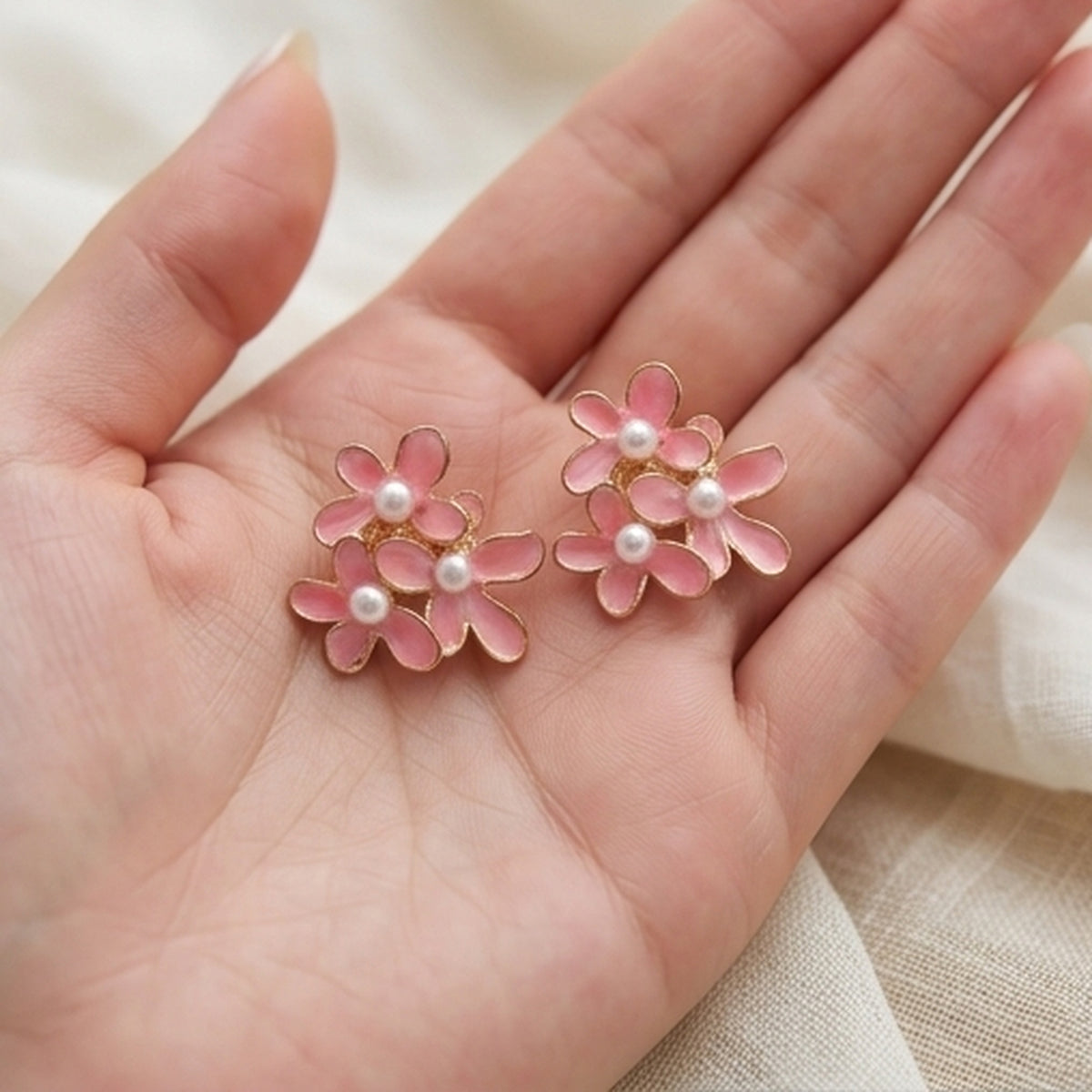 Chiffon Pearl & Petal Clusters