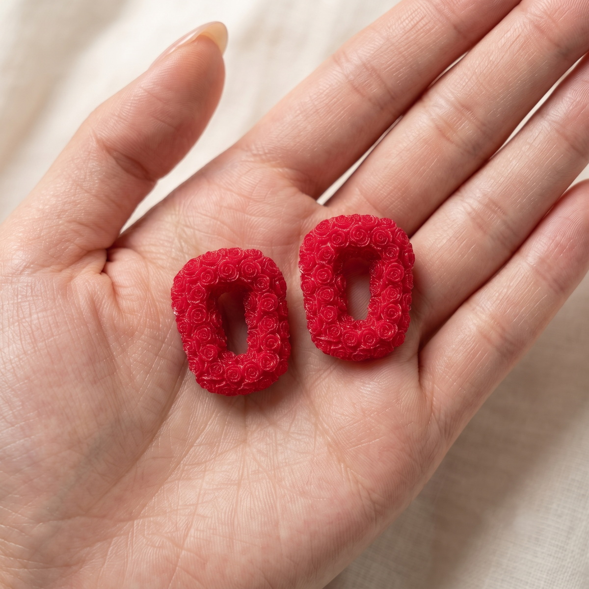 Rosette Carve Studs