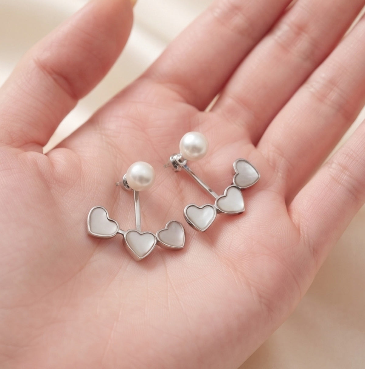Trinity Pearl Hearts