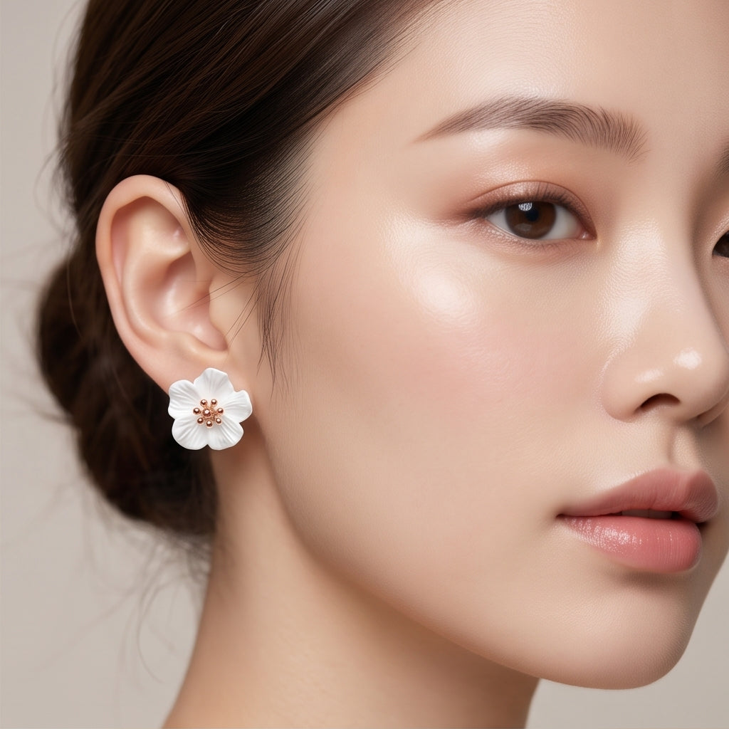 Midnight Dahlia Studs